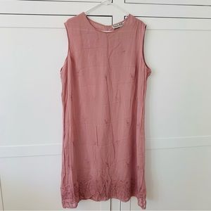 Vintage Victoria Holley Pink Floral MIDI Dress Size XXL